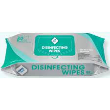 Wipes Plus Disinfectant Wipes, Resealable Pack, 80 ct