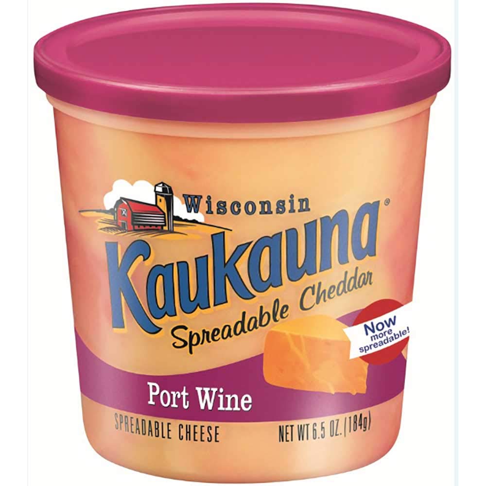 Wisconsin Kaukauna Port Wine Cheese Spread, 6.5 oz