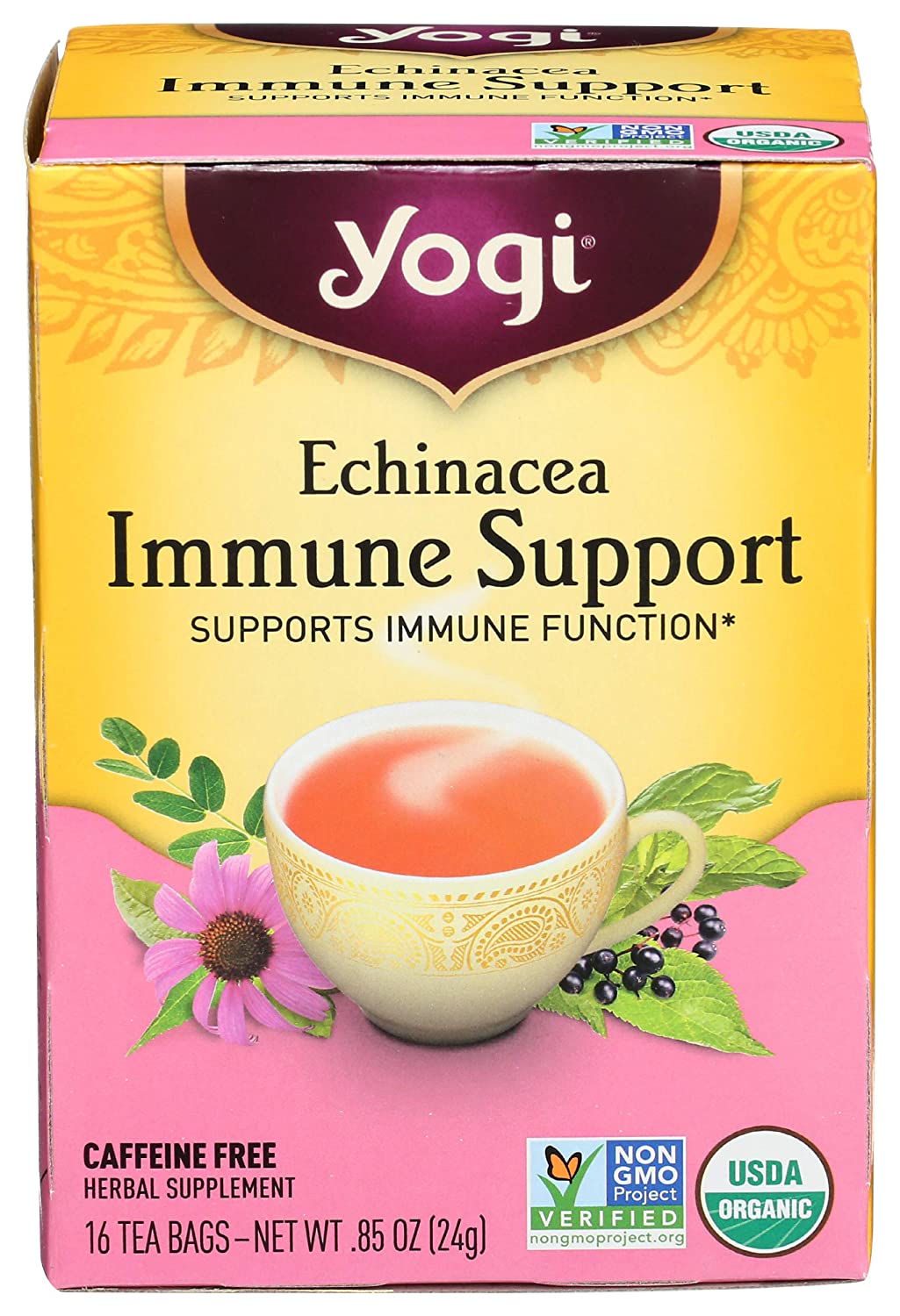 Yogi Echinacea Immune Support Herbal Tea, 16 ct.