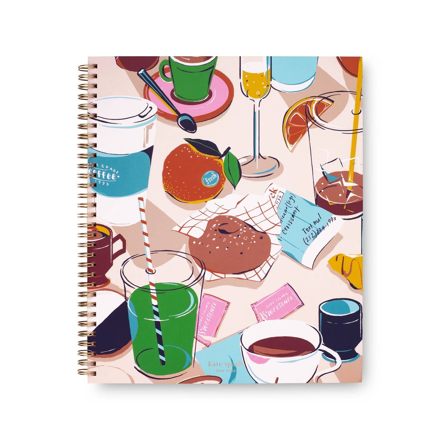 Kate Spade Large Spiral Notebook, Rise & Shine