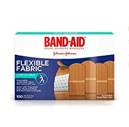 Band-Aid Bandages, Flexible Fabric, 100 ct