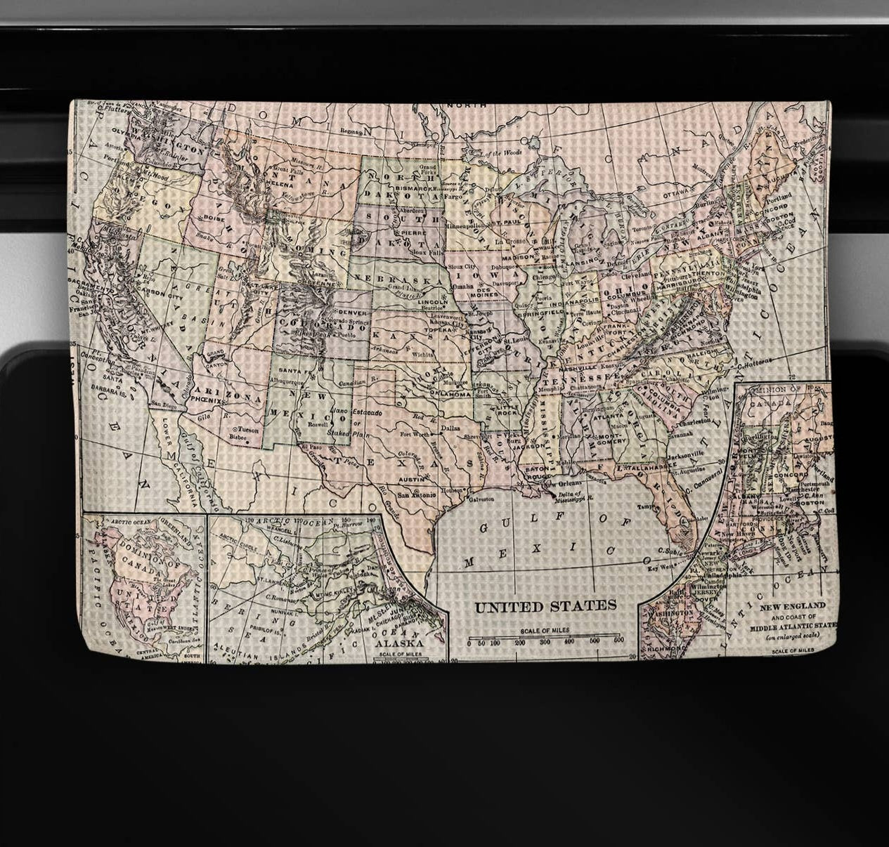 Daisy Mae USA Map Kitchen Towel