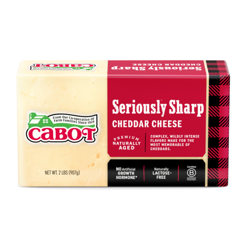 Cabot Classic Vermont Cheese, Seriously Sharp Cheddar, 2 lb