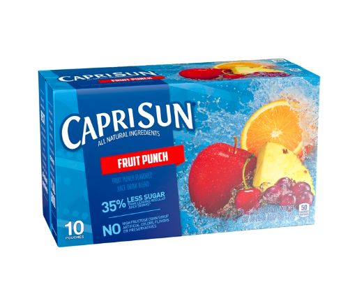 Caprisun Juice Drinks, Roarin Water, Fruit Punch 6oz, 10ct