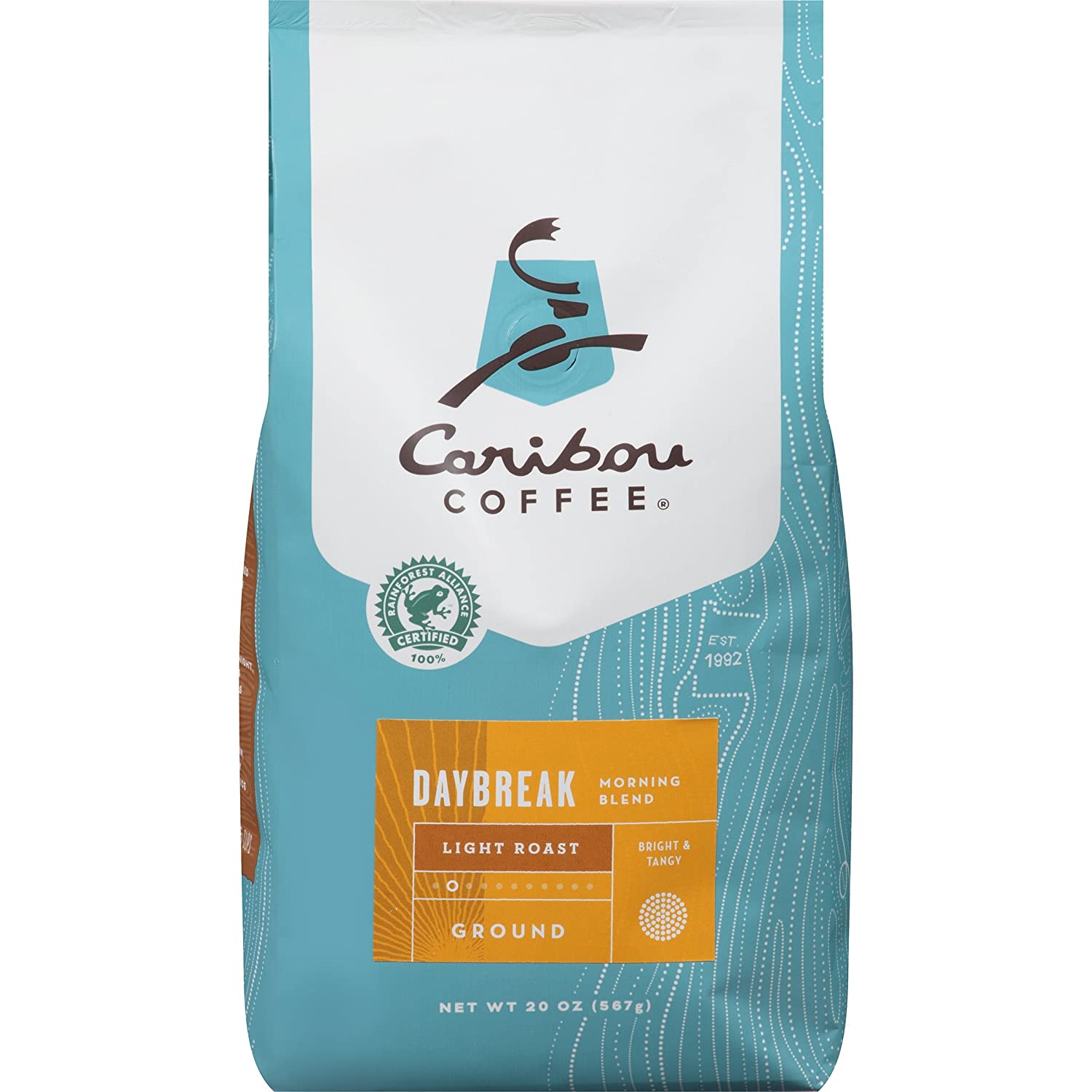 Caribou Coffee Whole Bean, Daybreak, Light Roast, 12 oz