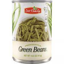 Our Family Cut Green Beans Canned, 14.5oz