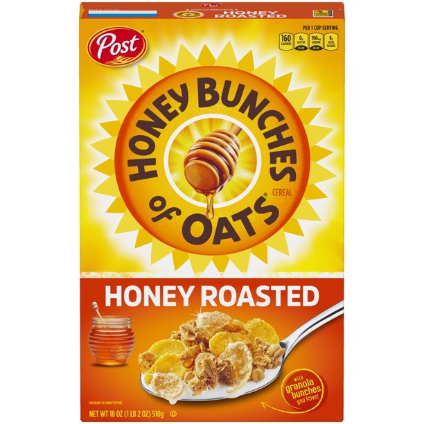 Honey Bunches of Oats Cereal, Honey Roasted, 12 oz