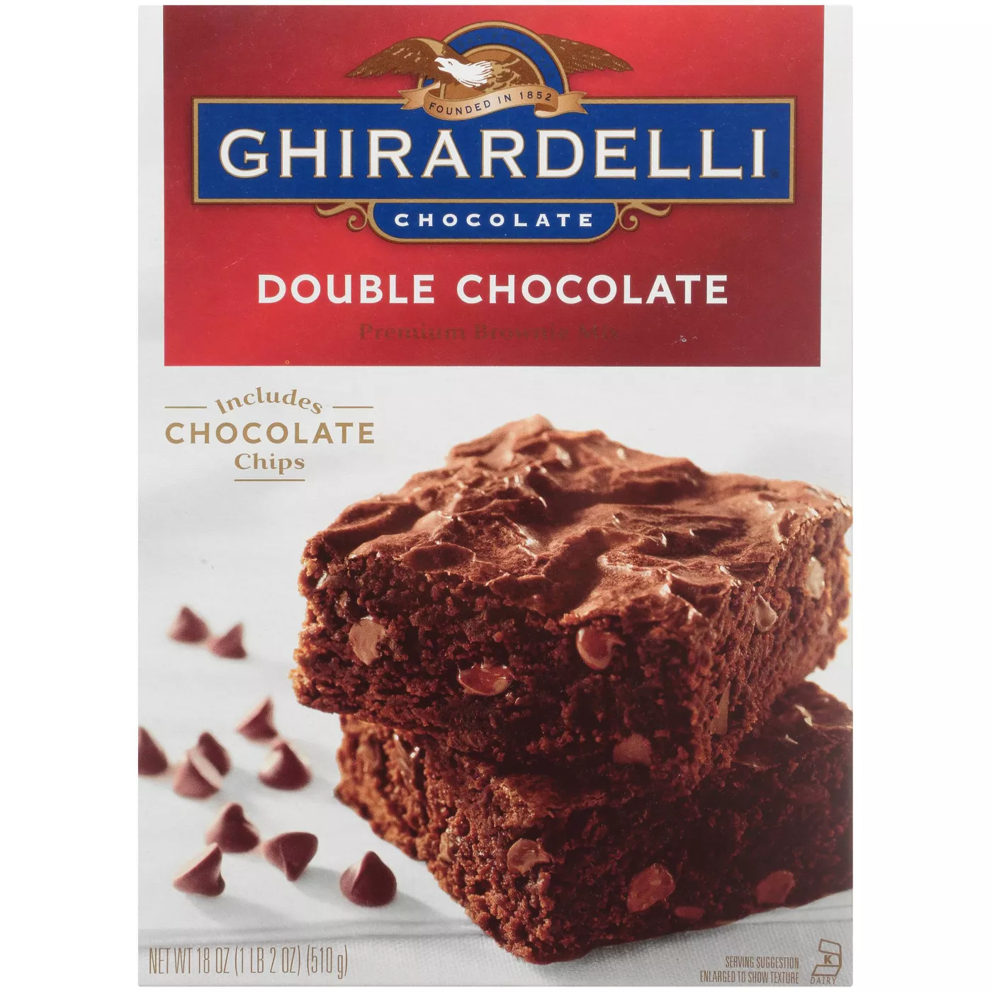 Ghirardelli Brownie Mix, Double Chocolate, 18 oz