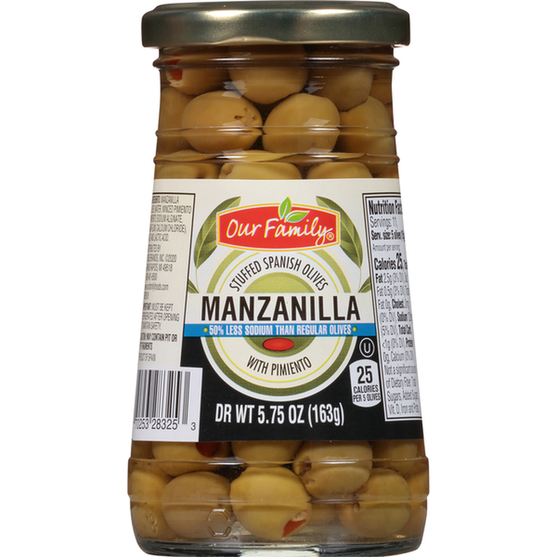 Our Family Manzanilla Olives, 10 oz