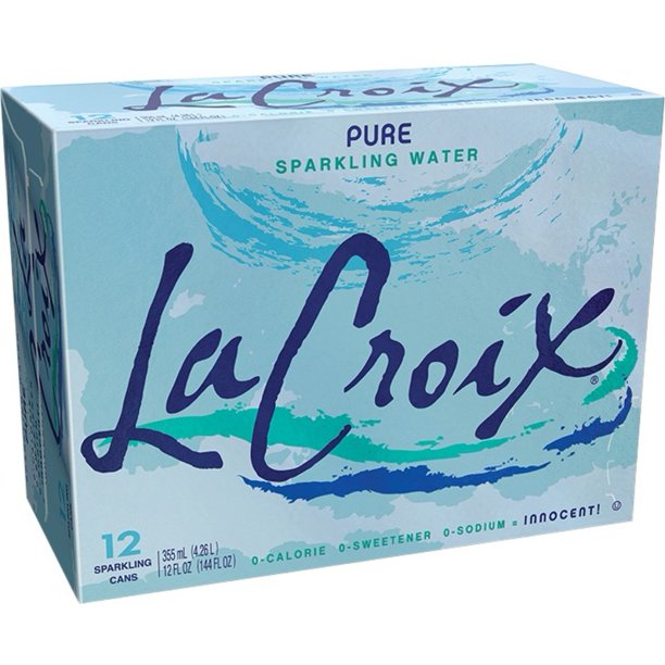 La Croix Pure Sparkling Water, 12 oz, 12 ct