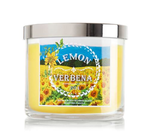 Bath & Body Works 3-Wick Candle, Lemon Verbena, 14.5 oz