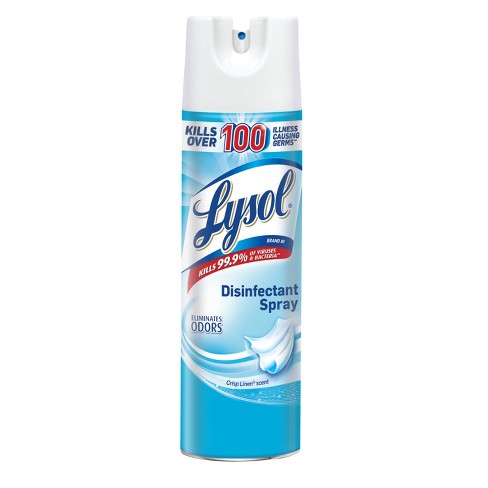 Lysol, Disinfectant Spray, Crisp Linen Scent, 19oz