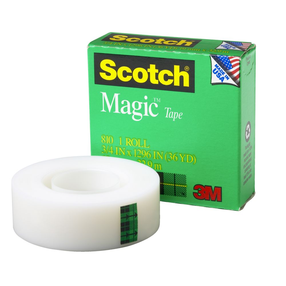 Scotch Magic Tape, 3/4 in x 800, 1 ct