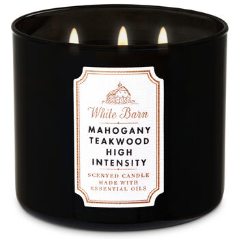 Bath & Body 3-Wick Candle, Mahogany Teakwood Intense, 14.5 oz