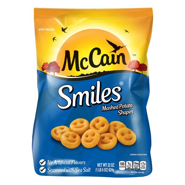 McCain Smiles Potato Shapes, 22 oz