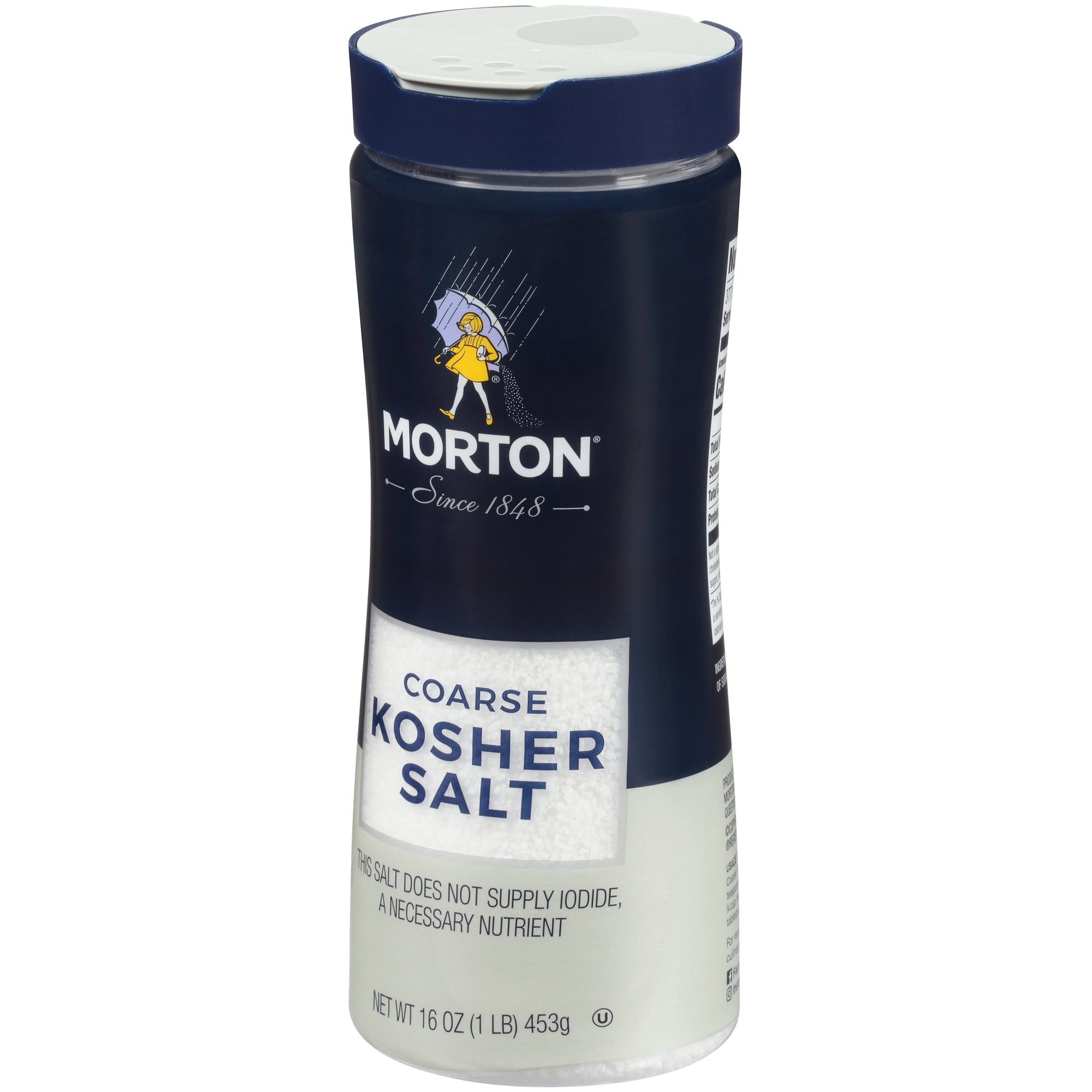 Morton Kosher Salt, Coarse, 16 oz