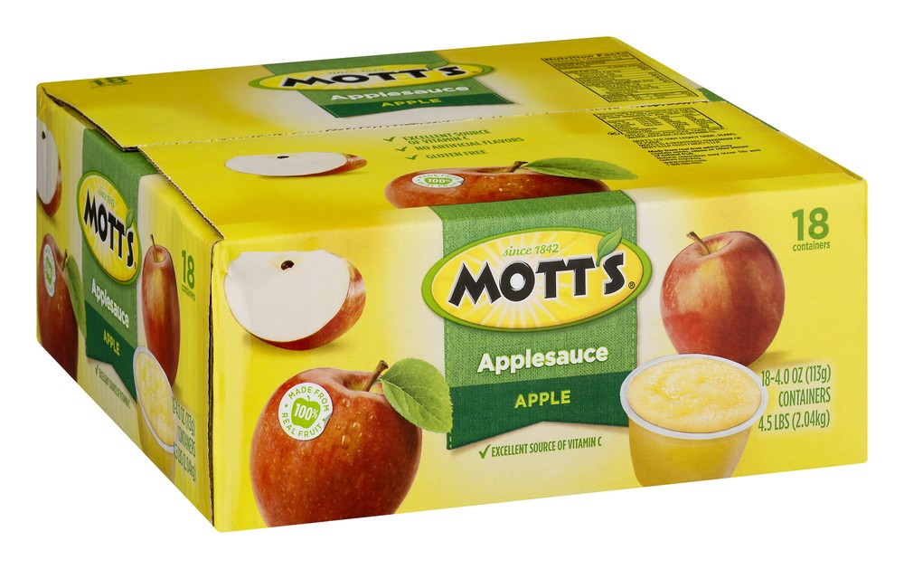 Mott's Applesauce Cups, 4oz, 18ct