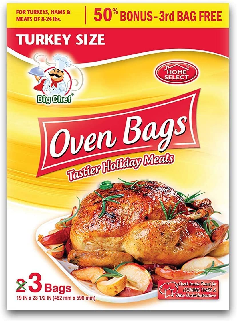 Home Select Oven Bags, Turkey Size, 3 ct