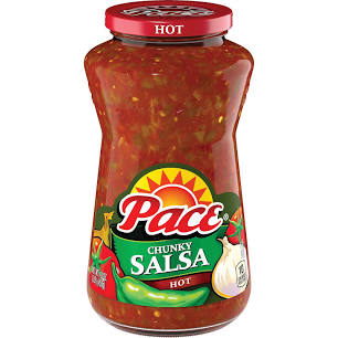 Pace Chunky Salsa, Hot, 24 oz