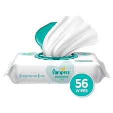 Pampers Wipes, Sensitive, Pop Top, 56 ct