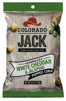 Colorado Jack Legendary White Cheddar & Jalapeno Popcorn, 6.5 oz