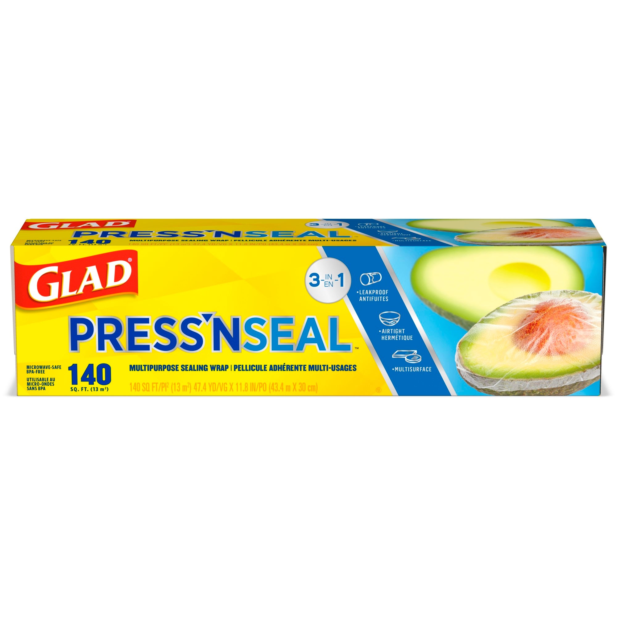 Glad Press'N Seal Wrap, 140 sq ft