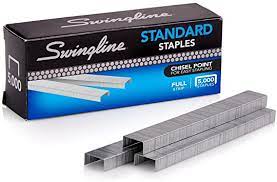 Swingline Standard Staples, 5,000/Box