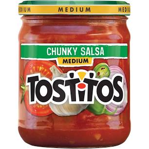 Tostitos Salsa, Chunky, Medium, 15.5 oz