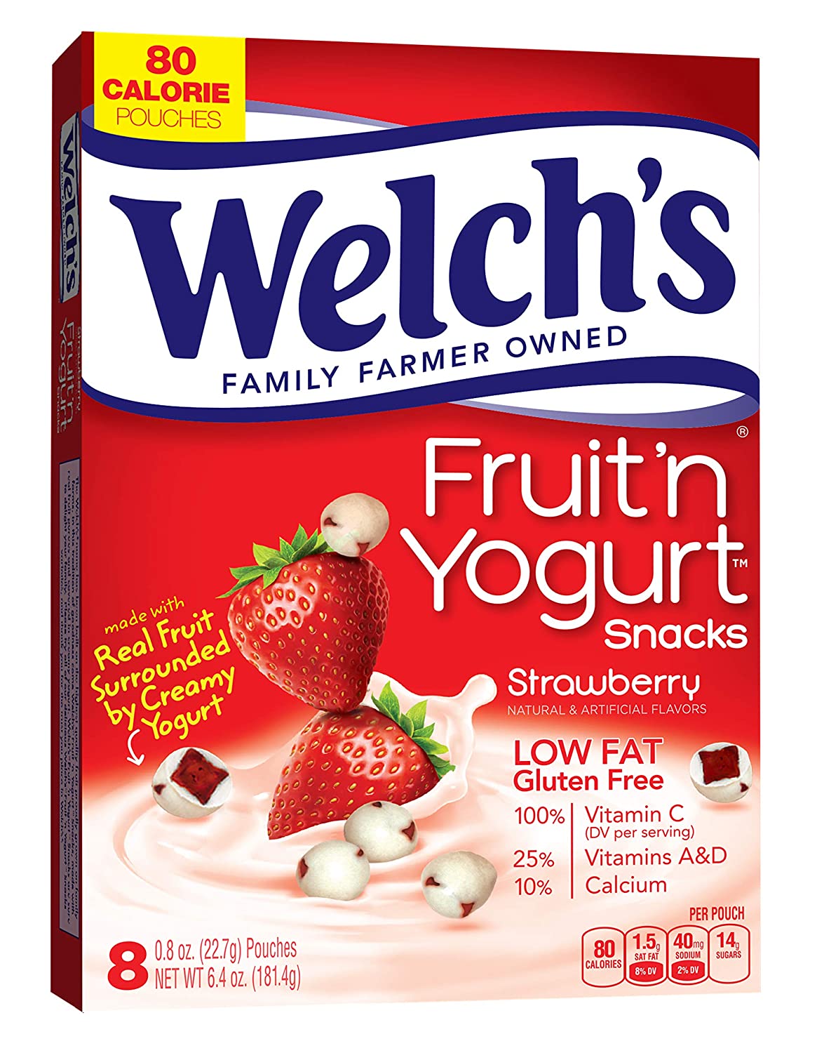 Welch's Fruit 'n' Yogurt Snacks, Strawberry, 8ct